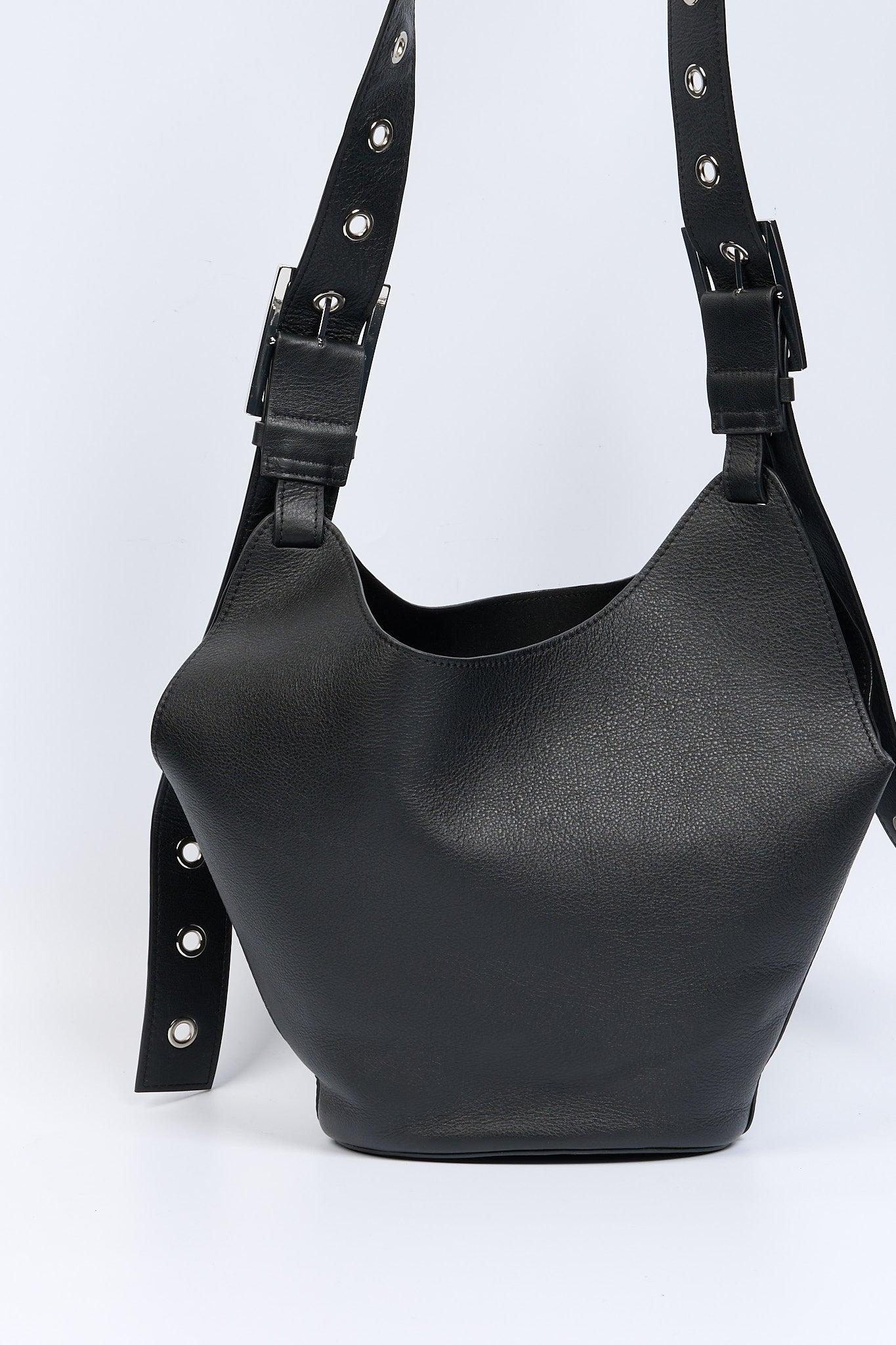 Dondup Borsa Small Hobo in Pelle Nero Donna-10