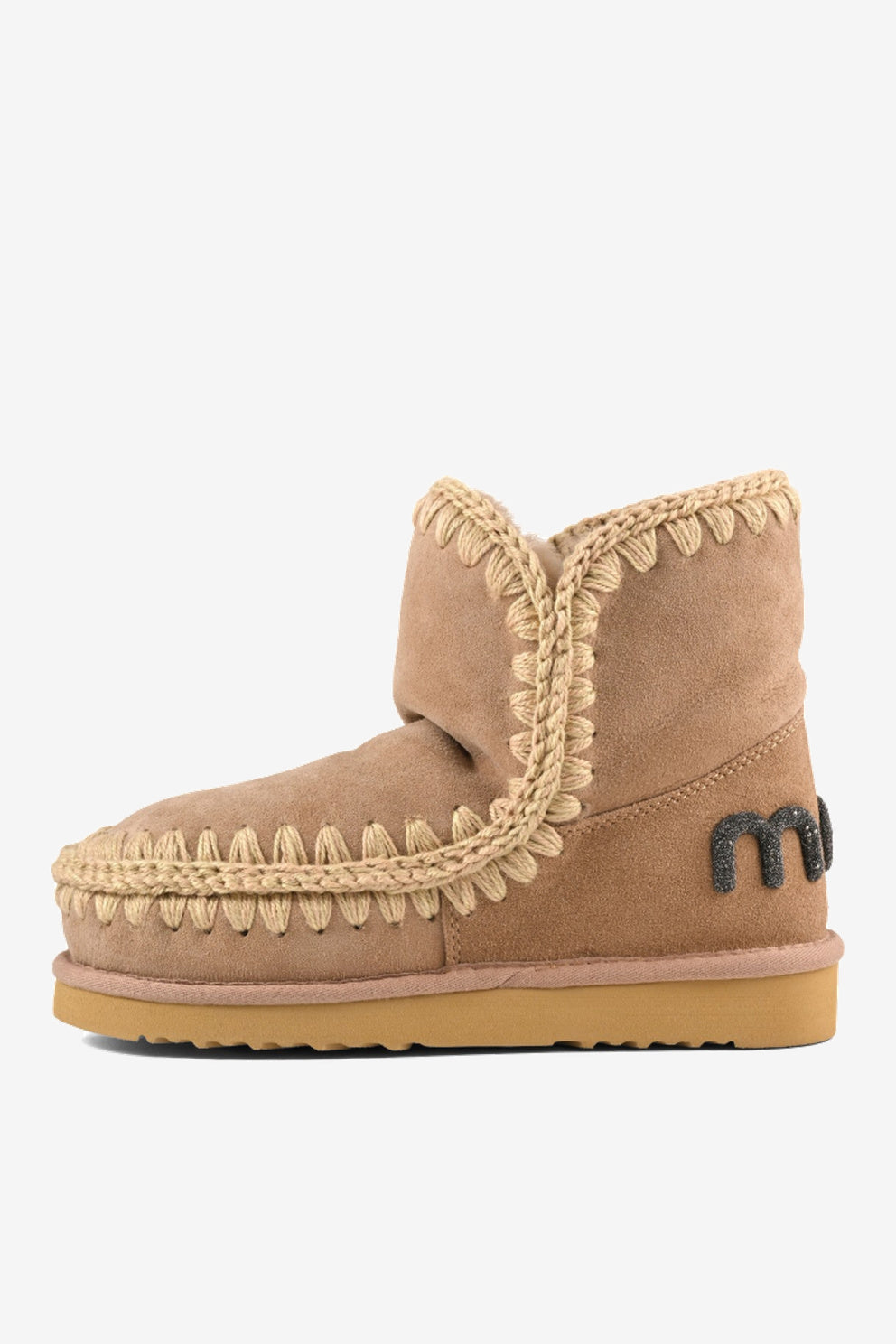 Mou Eskimo 18 Glitter Logo Cammello Donna in montone-4
