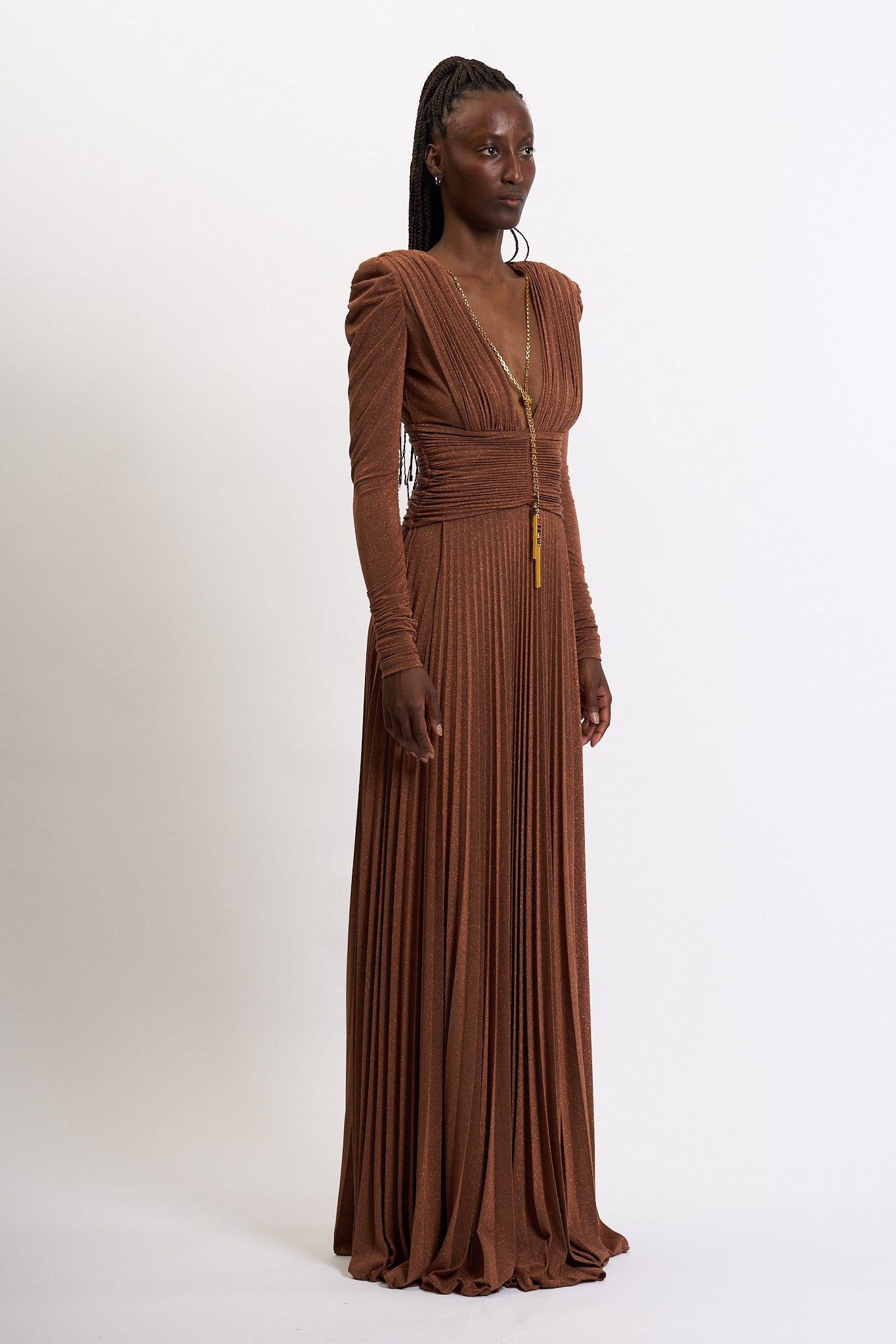 Elisabetta Franchi Abito Red Carpet Lurex Donna-3