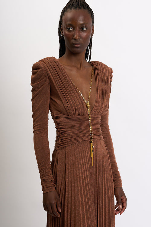 Elisabetta Franchi Abito Red Carpet Lurex Donna-2