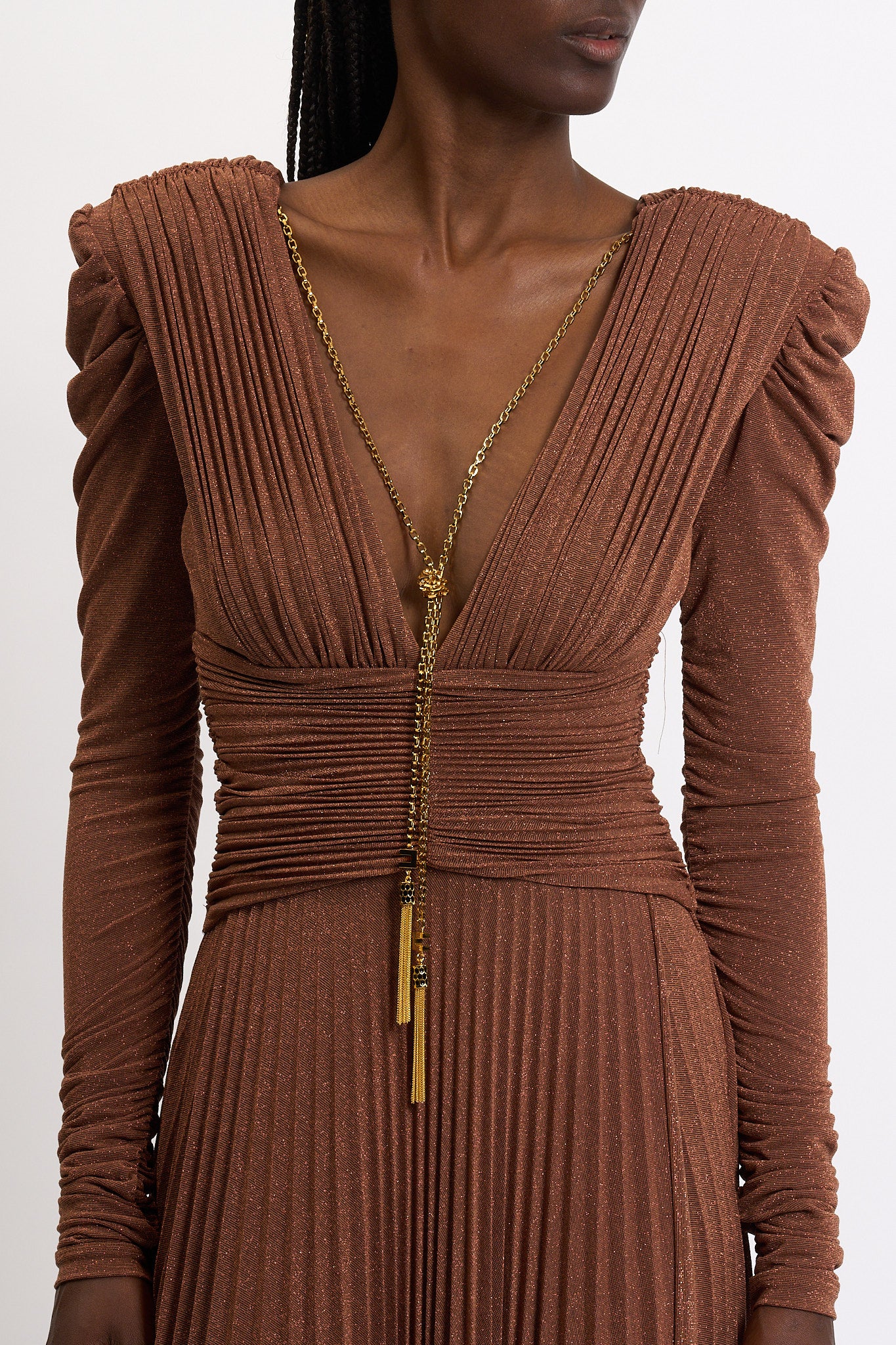 Elisabetta Franchi Abito Red Carpet Lurex Donna-4