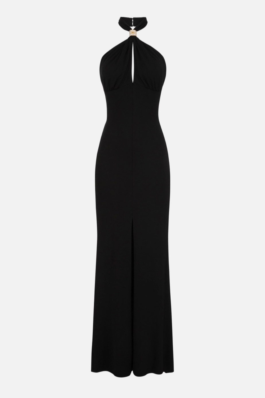 Elisabetta Franchi Long Dress With Black Jewellery Women-1