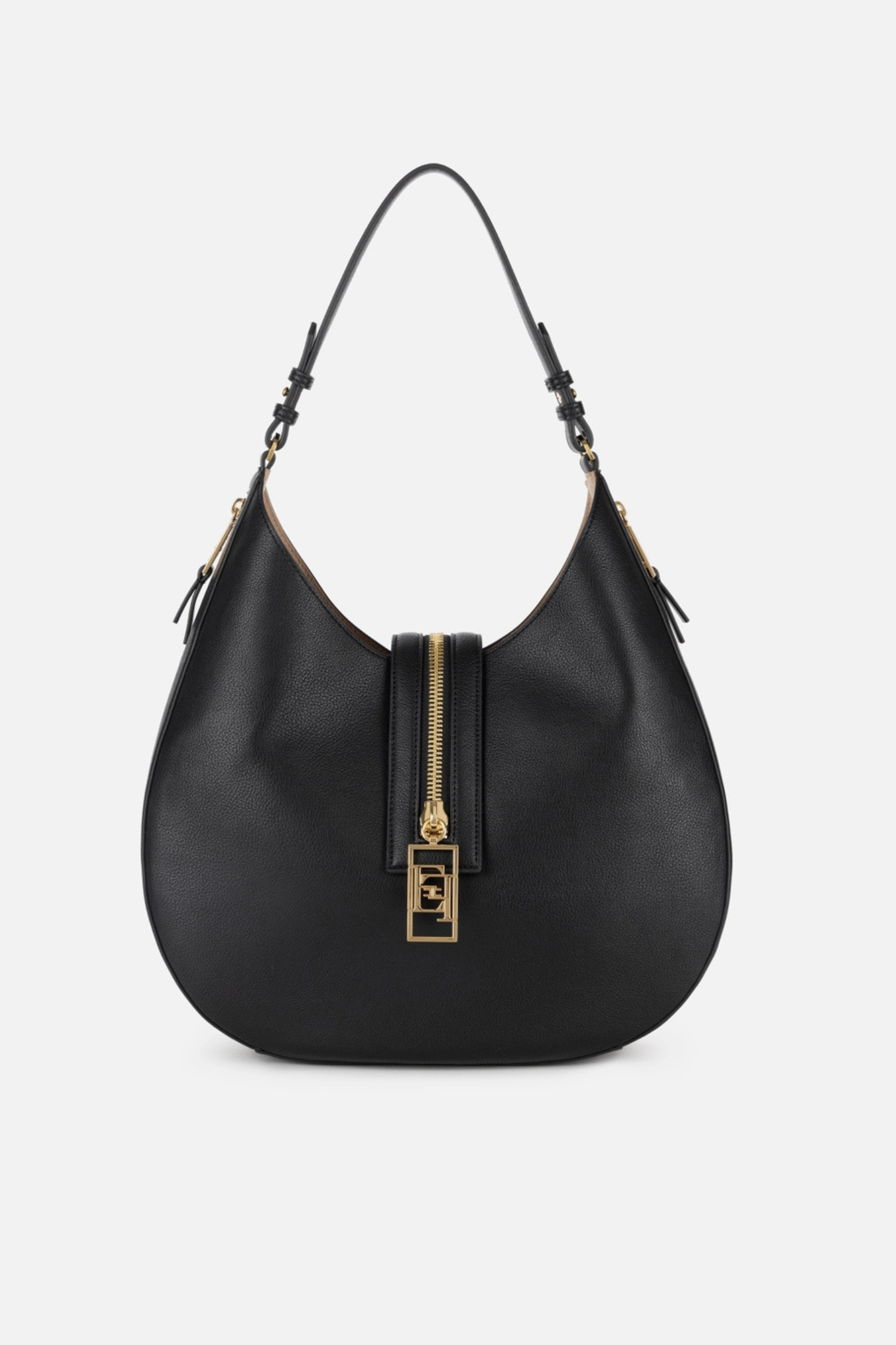 Elisabetta Franchi Large Hobo Bag Black Women-1