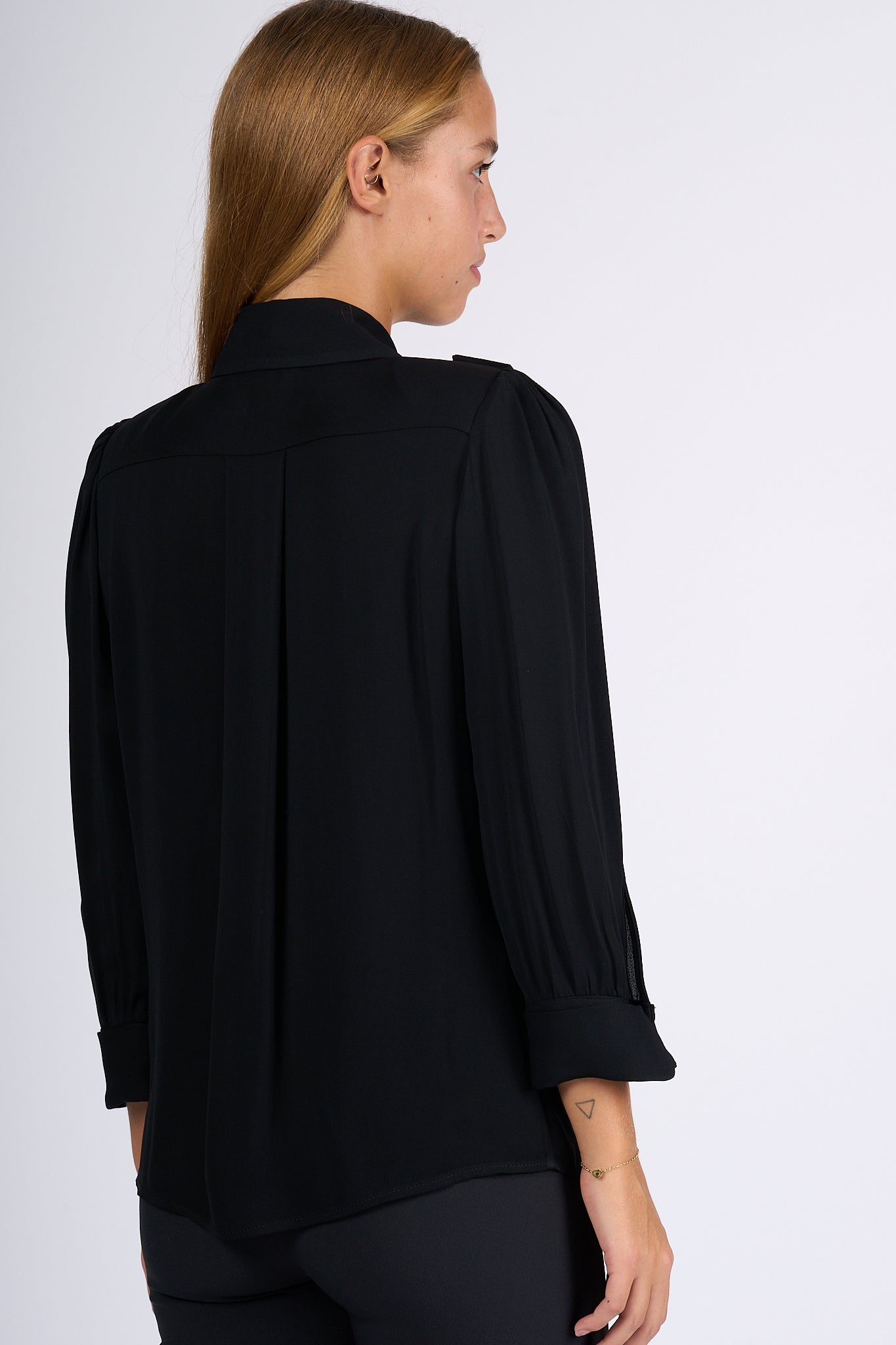 Elisabetta Franchi Camicia con Tasche Nero Donna-3