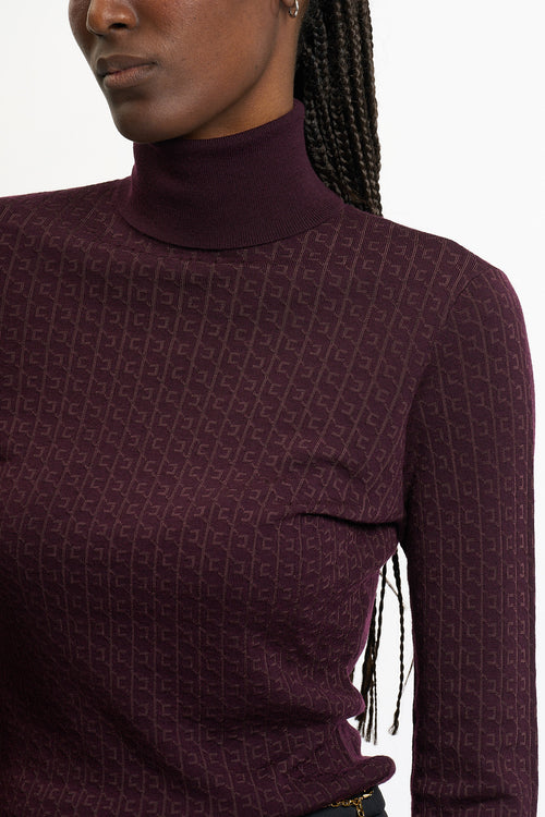 Elisabetta Franchi Dolcevita Logo Merlot  Donna-2