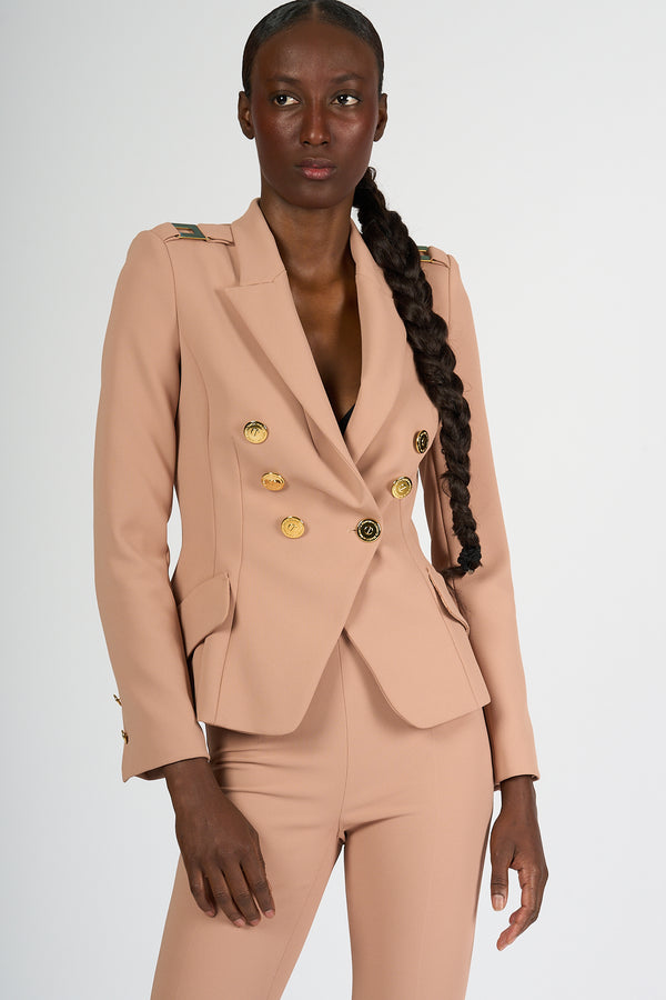 Elisabetta Franchi Balmain Nude Women's Jacket 