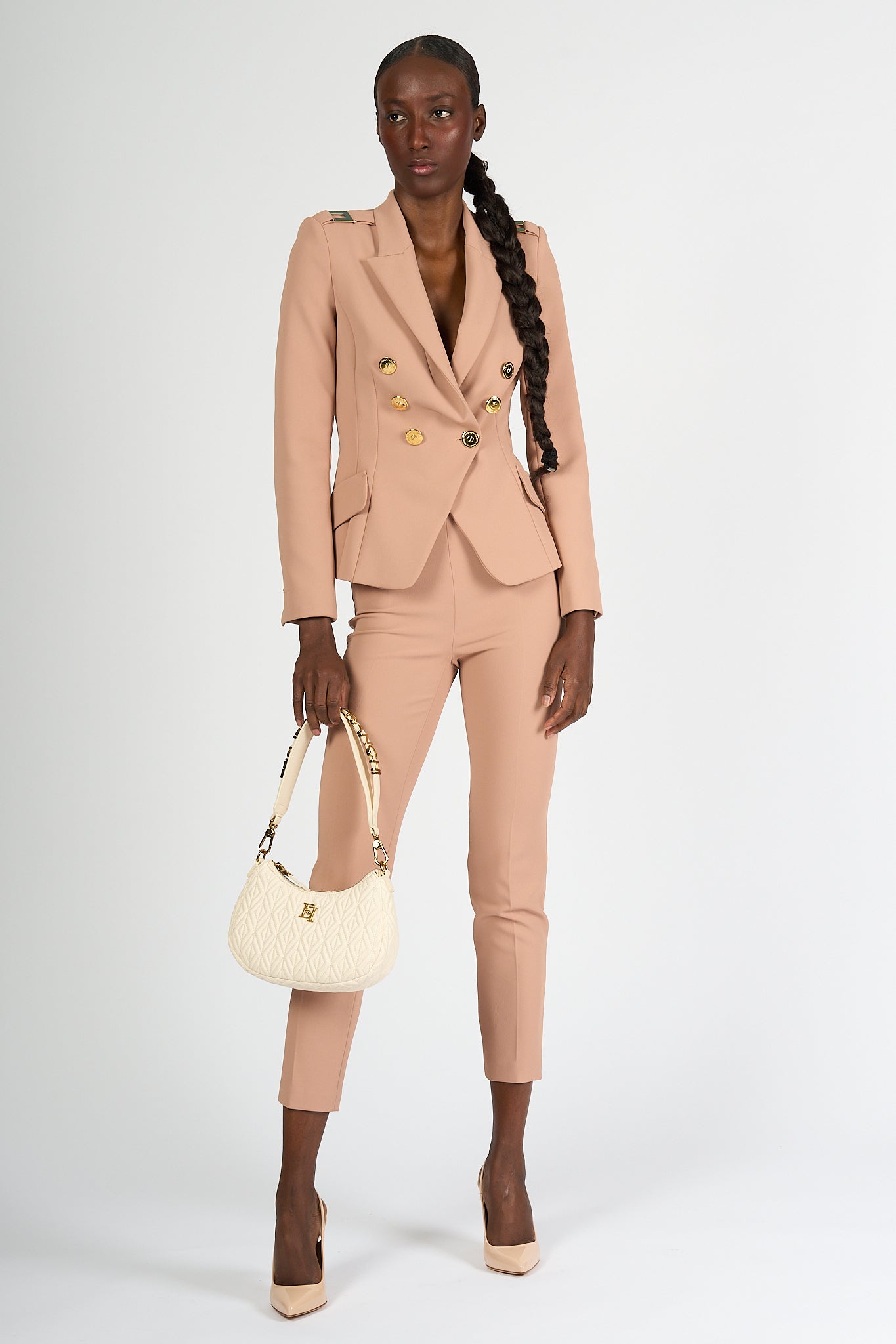 Elisabetta Franchi Giacca Balmain Nude Donna-6