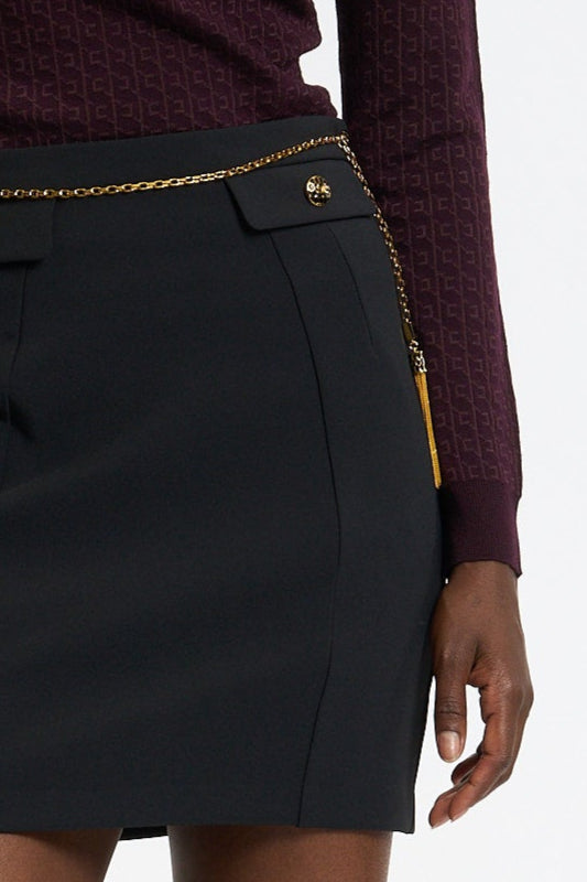Elisabetta Franchi Minigonna Nero Donna-3