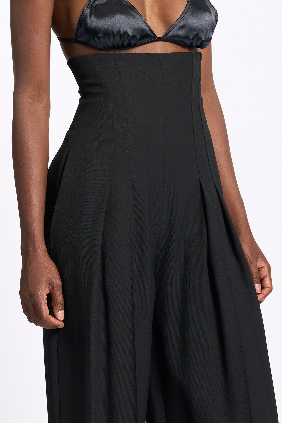 Elisabetta Franchi Pantalone Bustier Nero Donna-2