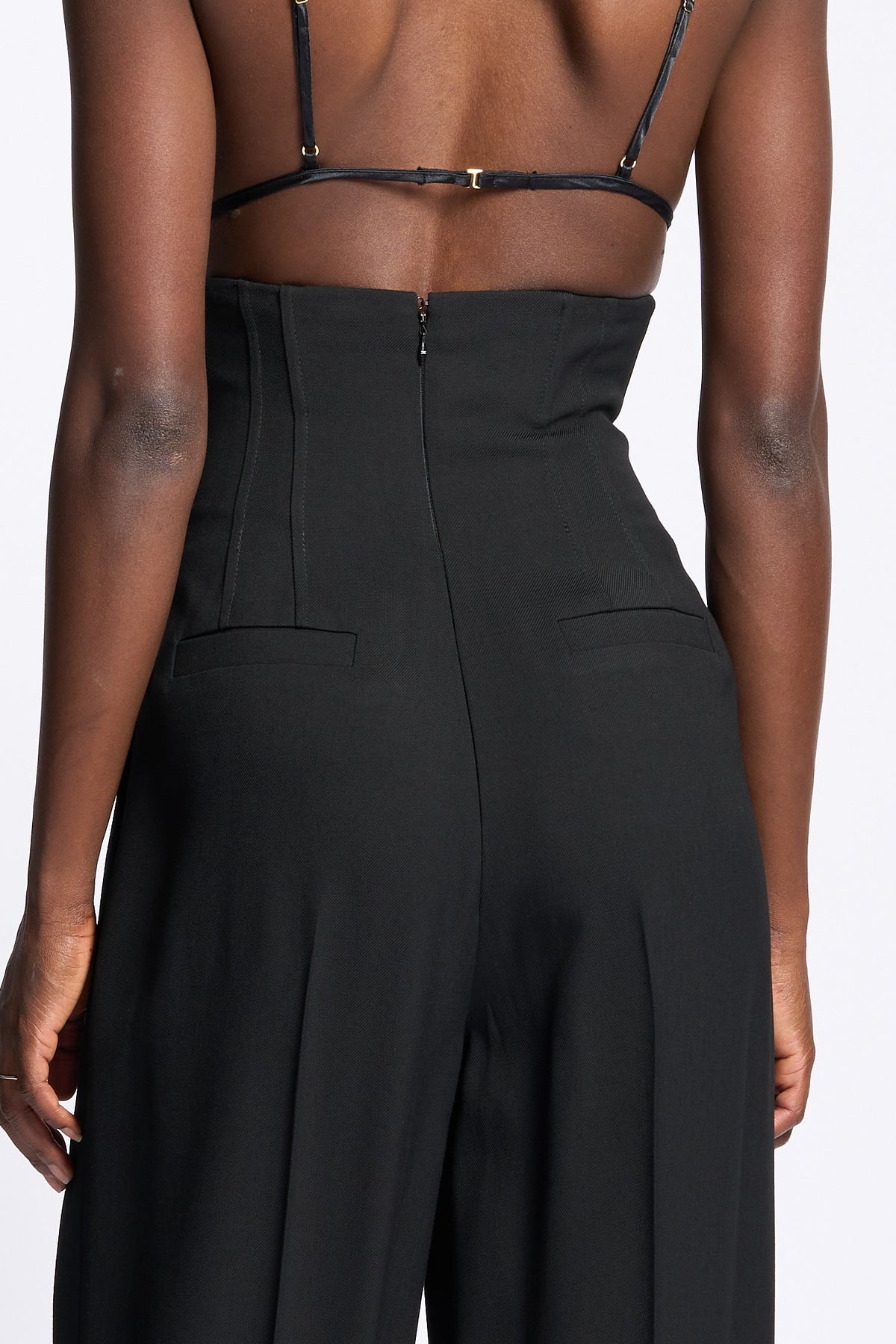 Elisabetta Franchi Pantalone Bustier Nero Donna-5