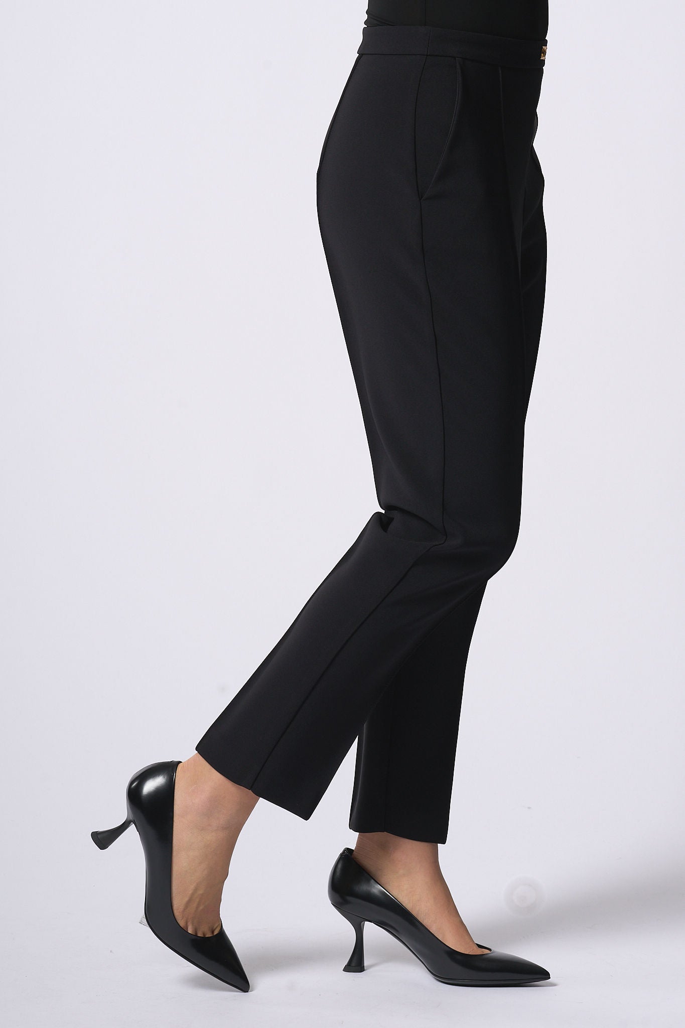 Elisabetta Franchi Pantalone Essential Nero Donna-7