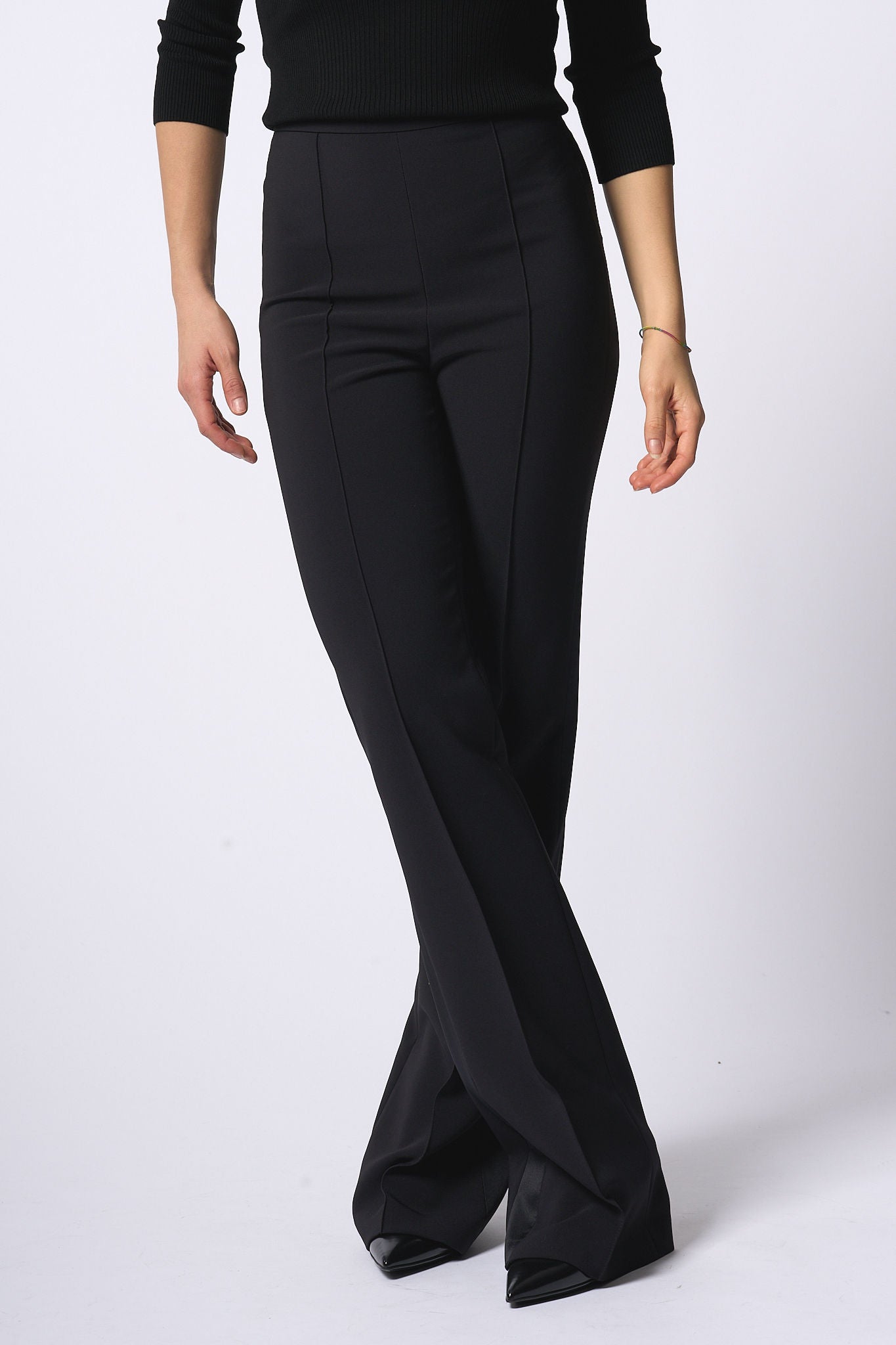 Elisabetta Franchi Pantalone Nero Donna-5