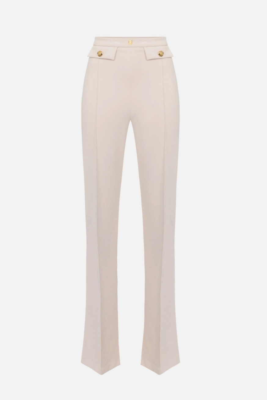 Elisabetta Franchi Palazzo Pants Butter Women-1