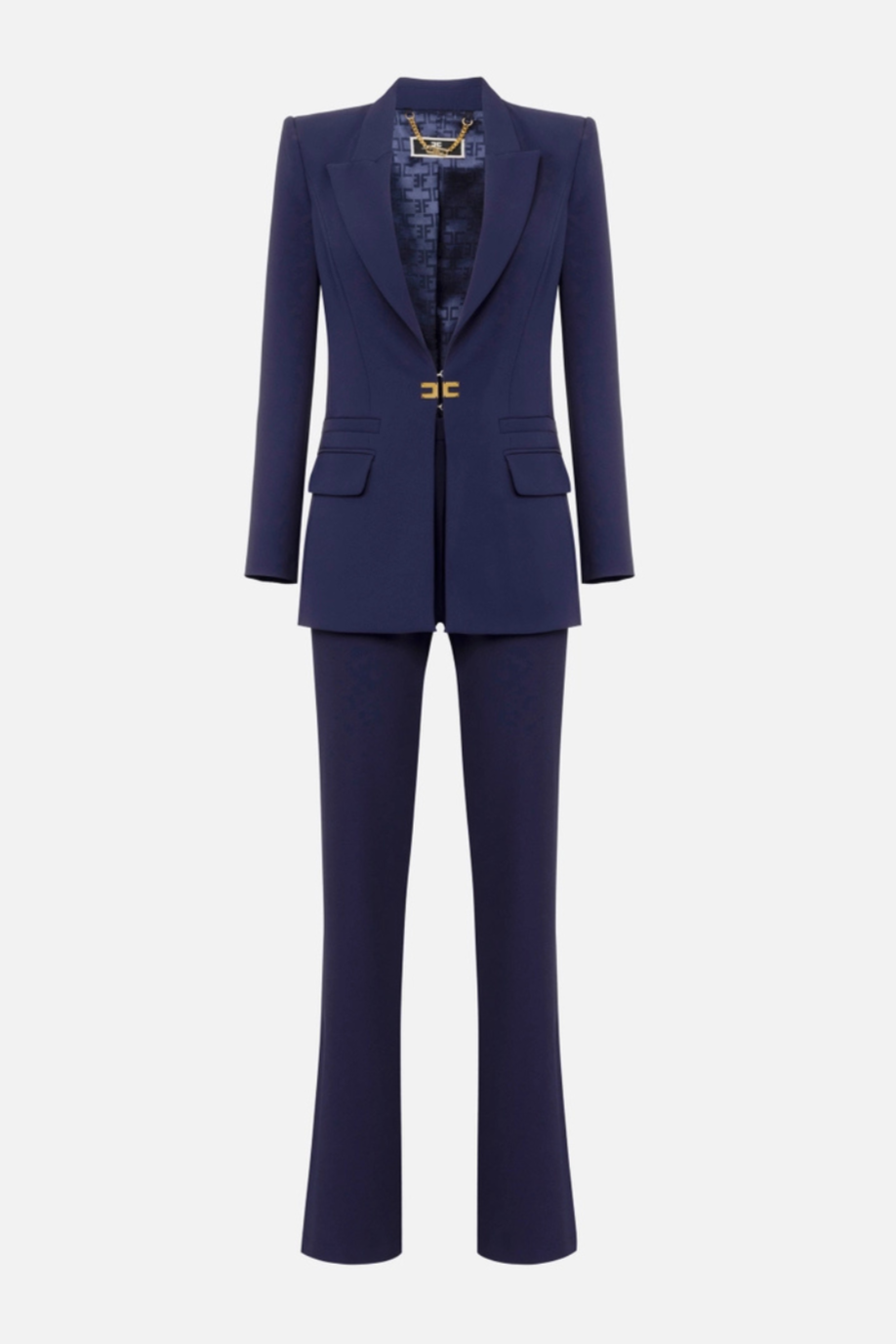 Elisabetta Franchi Navy Blue Hook Tailored Women-1