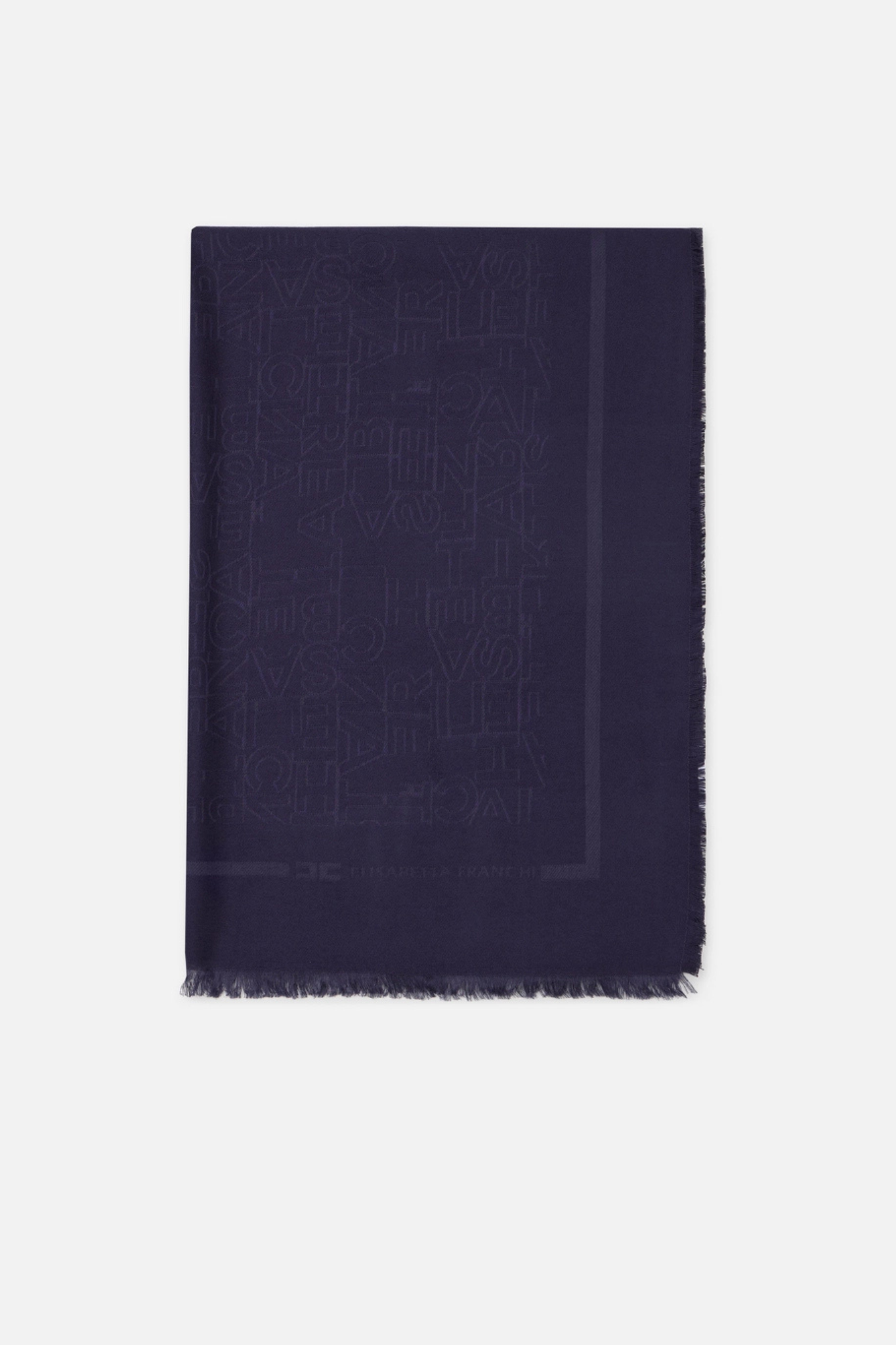 Elisabetta Franchi Navy Blue Pashmina Women-1