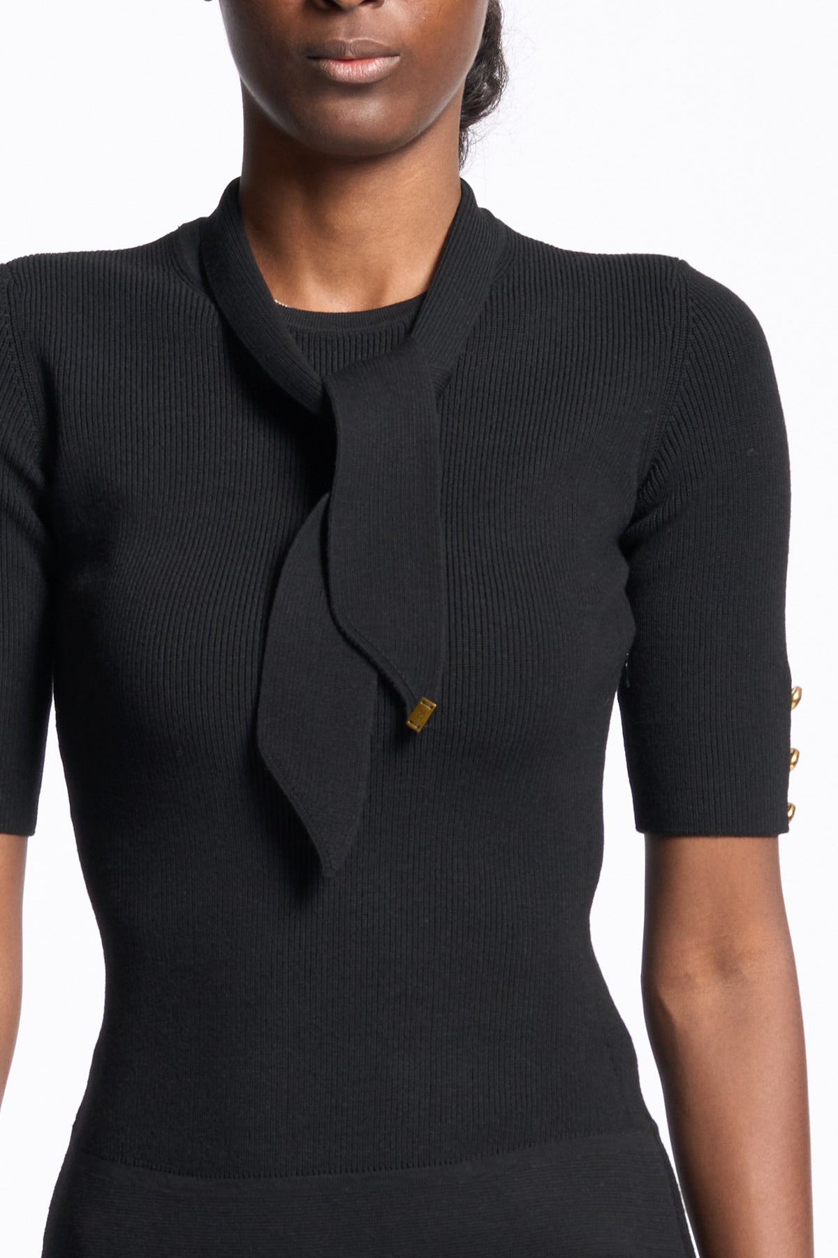 Elisabetta franchi Abito Corto Maglia Nero Donna-3
