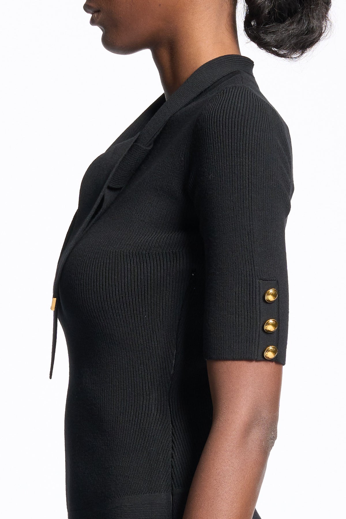 Elisabetta franchi Abito Corto Maglia Nero Donna-4