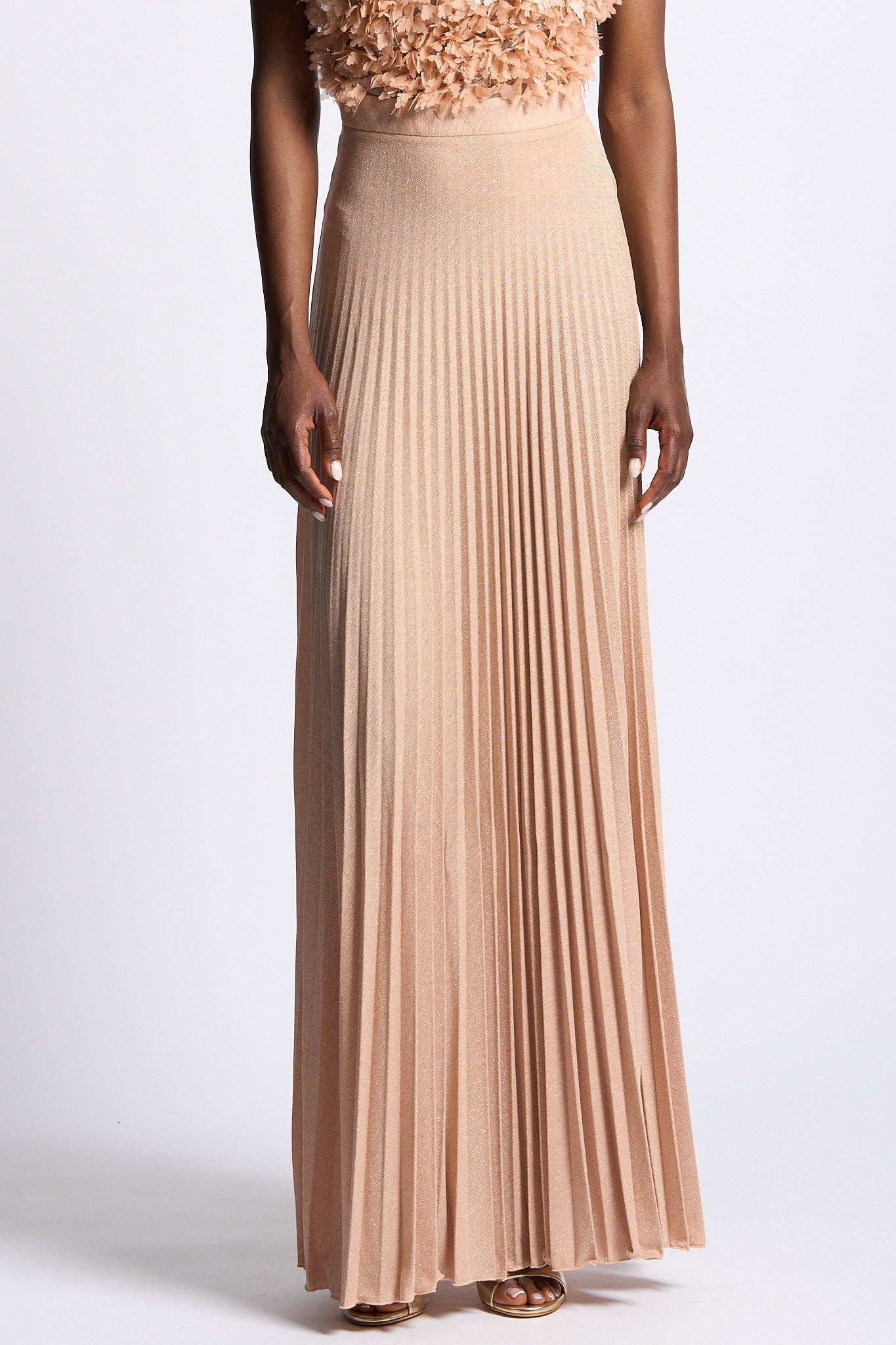 Elisabetta franchi Abito Red Carpet in Tulle Cipria Donna-7