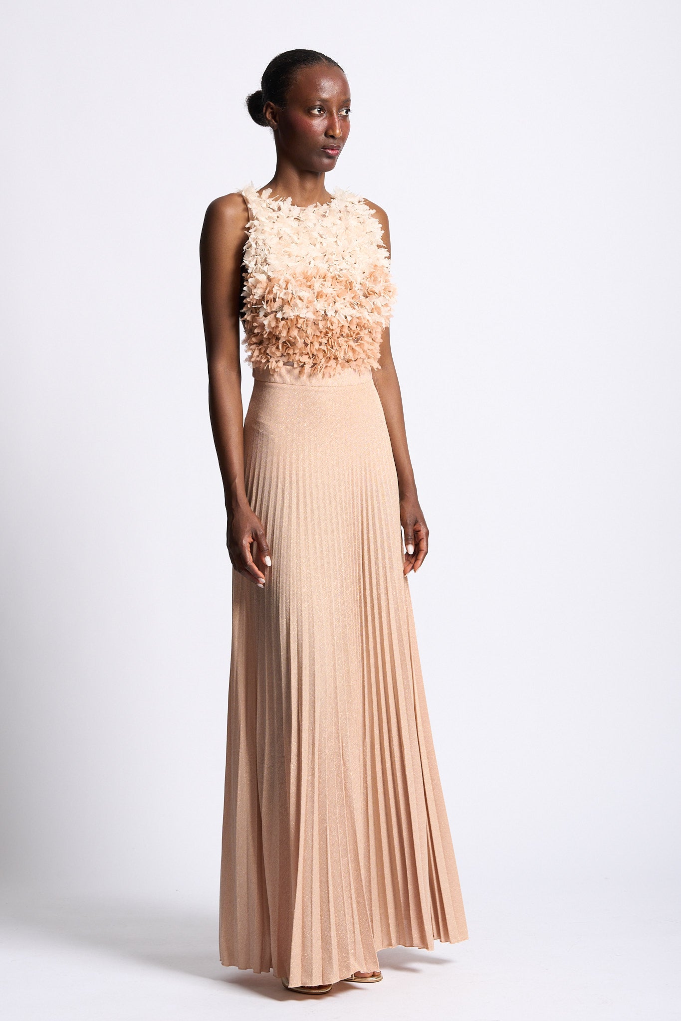 Elisabetta franchi Abito Red Carpet in Tulle Cipria Donna-2