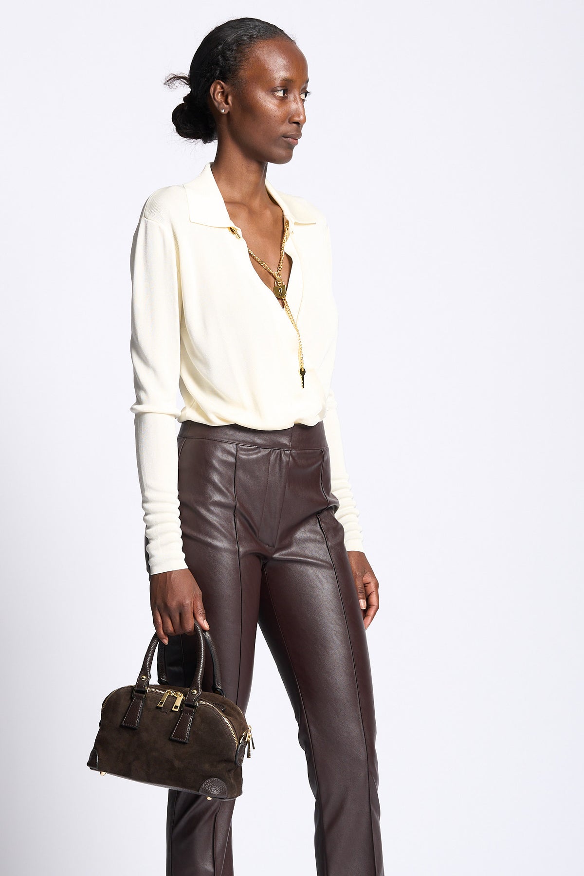 Elisabetta franchi Body Con Catena Burro Donna-3