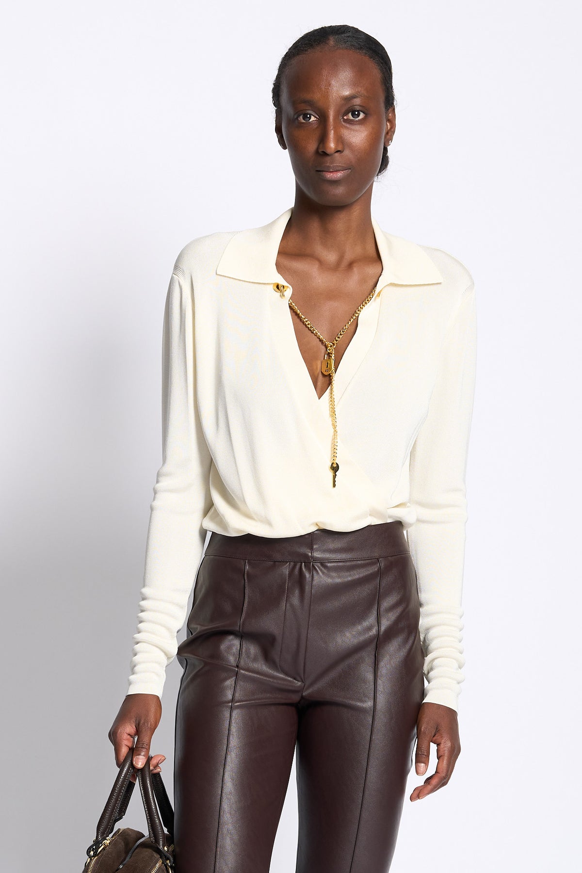 Elisabetta franchi Body Con Catena Burro Donna-1