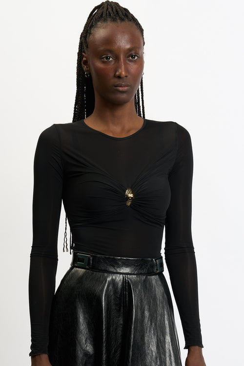Elisabetta franchi Body Nero Donna