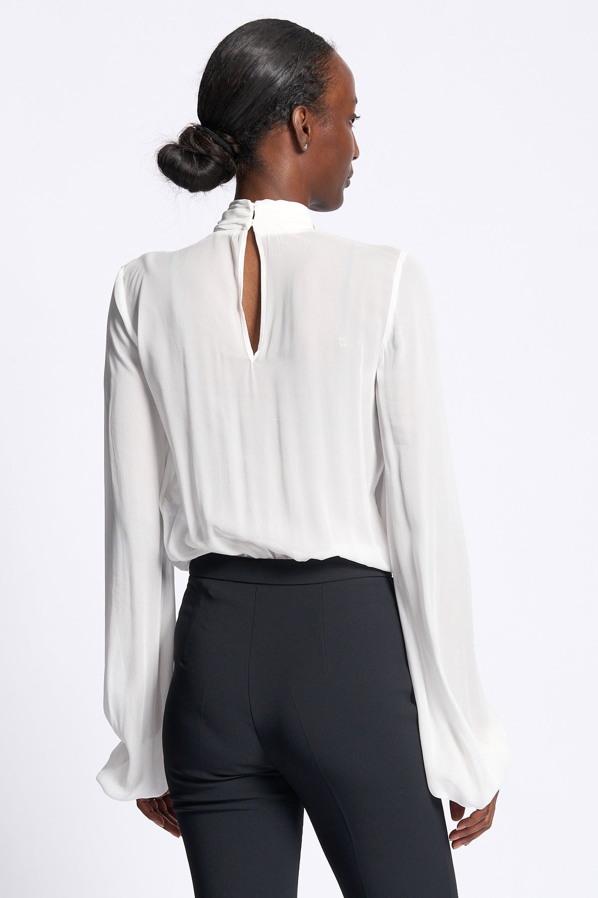 Elisabetta franchi Camicia Collo Gioiello Avorio Donna-6