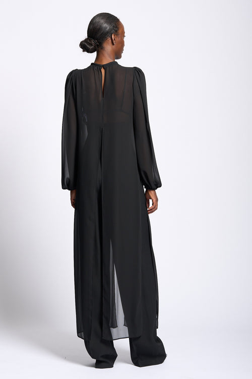 Elisabetta franchi Camicia Lunga Tulle Nero Donna-2
