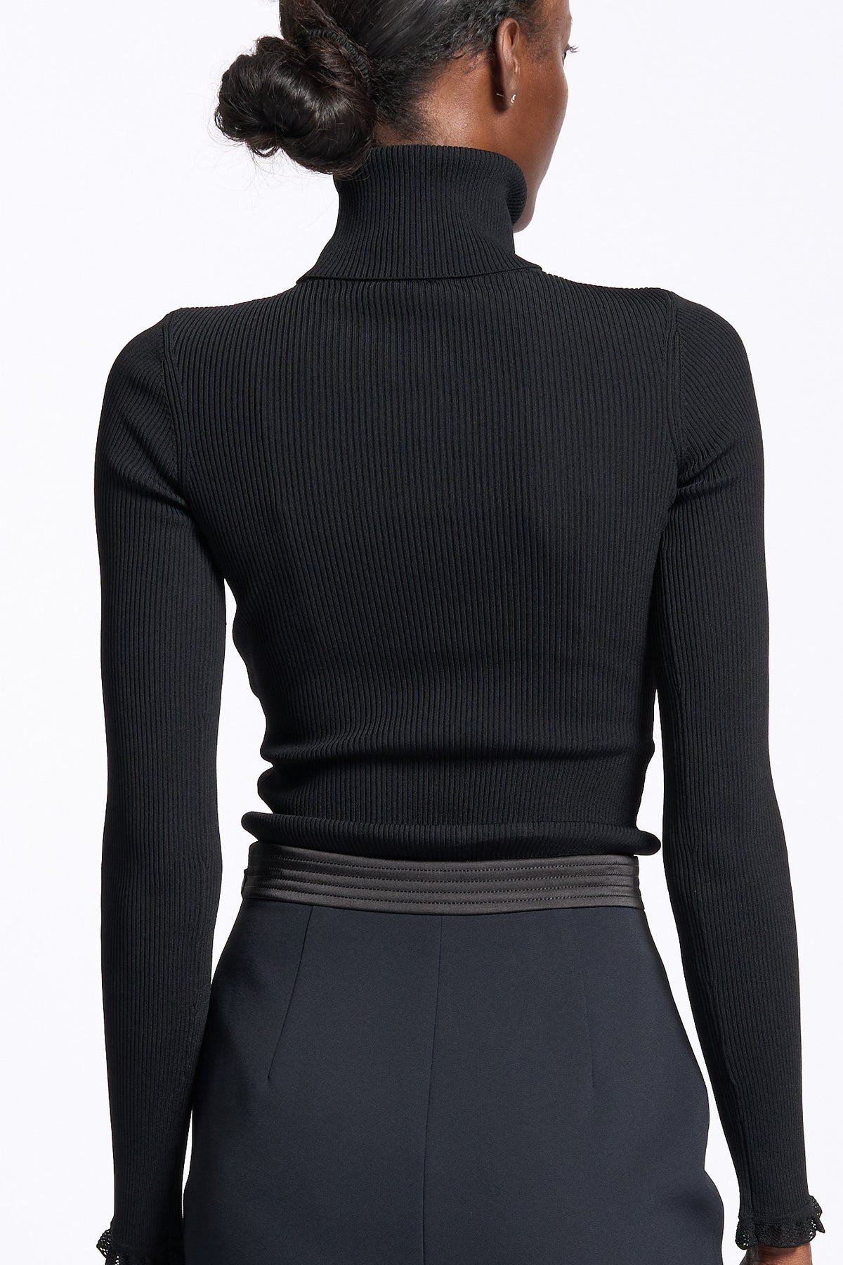 Elisabetta franchi Dolcevita in Maglia Nero Donna-4