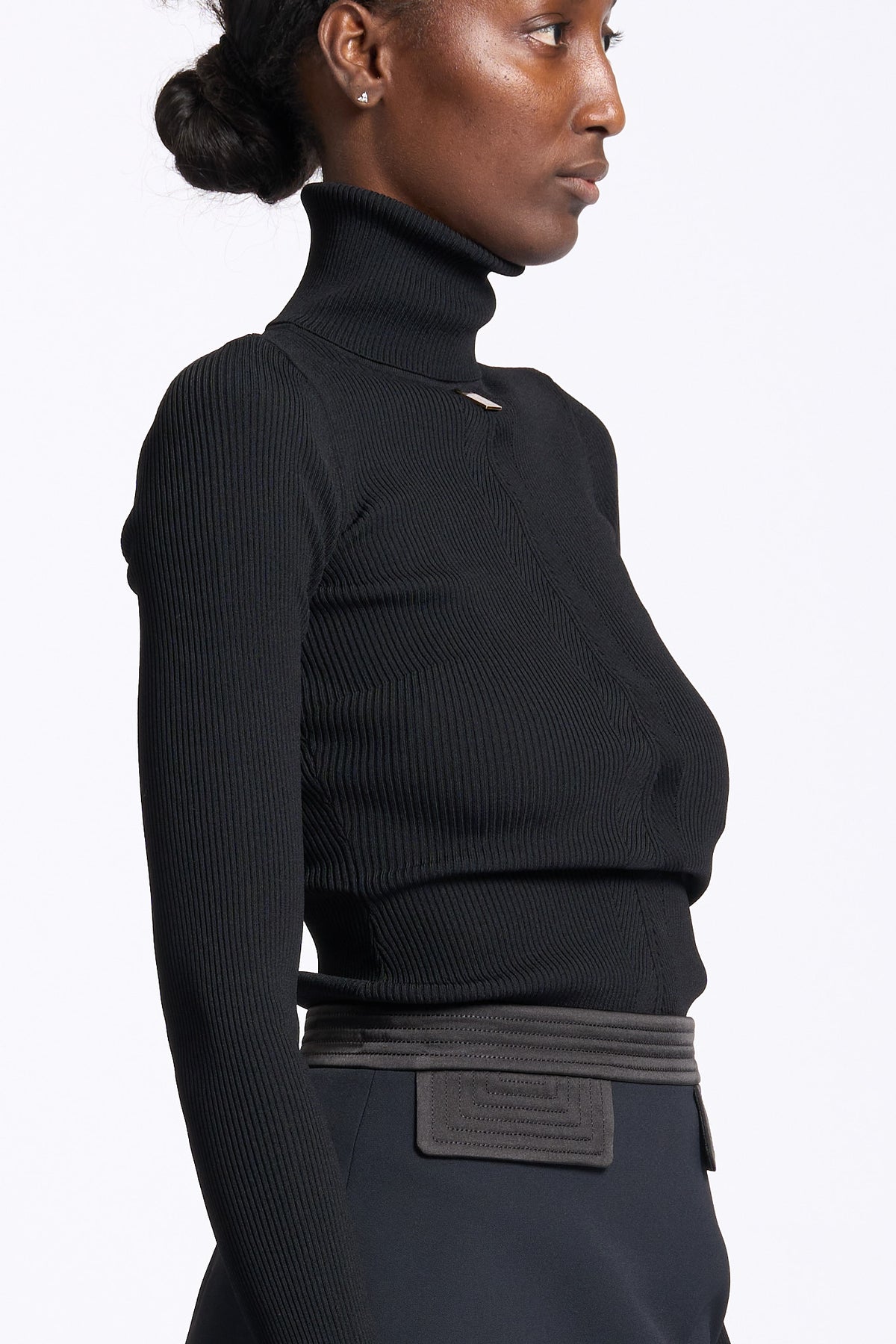 Elisabetta franchi Dolcevita in Maglia Nero Donna-3