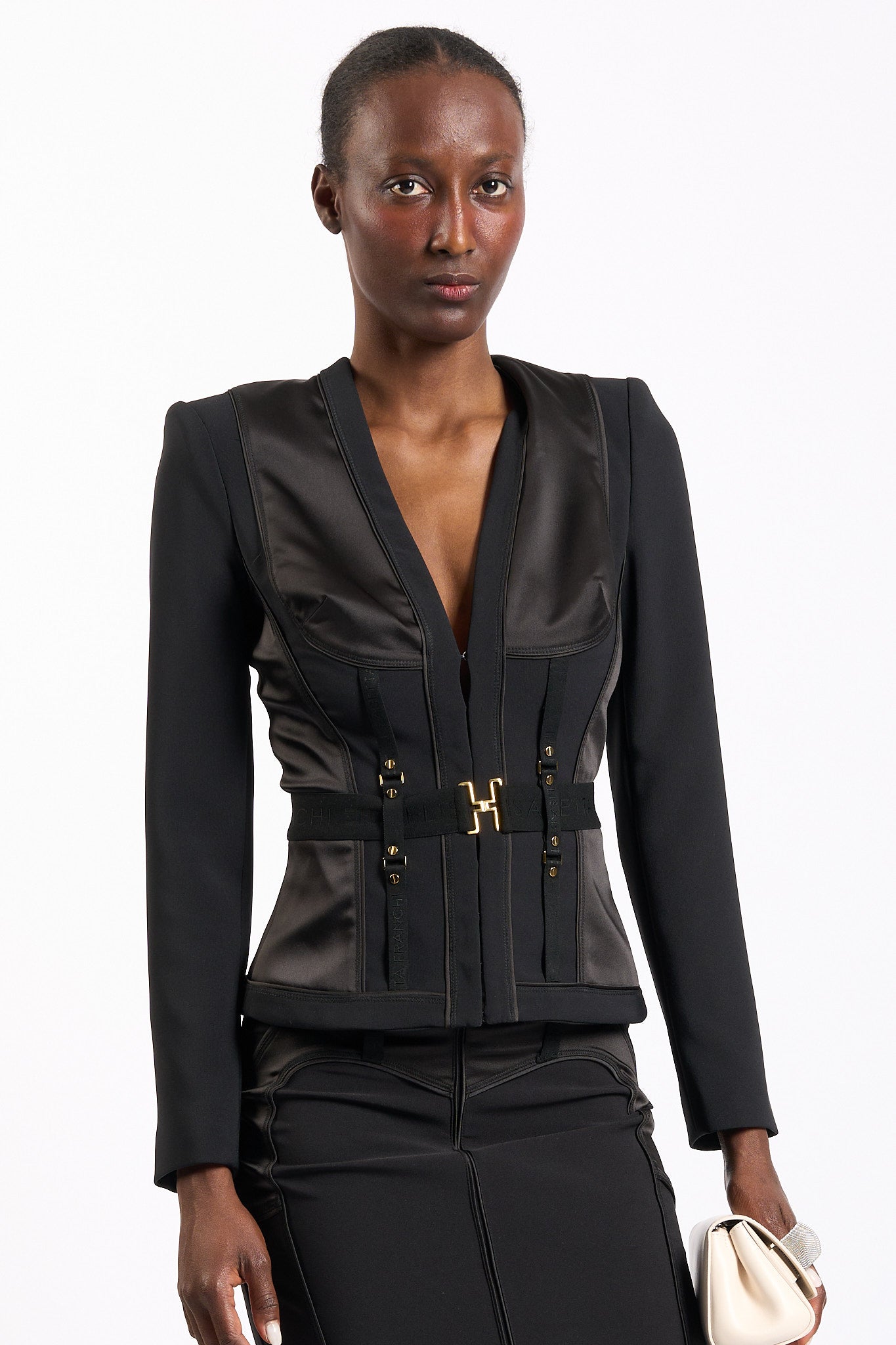 Elisabetta franchi Giacca Bustier Nero Donna-1