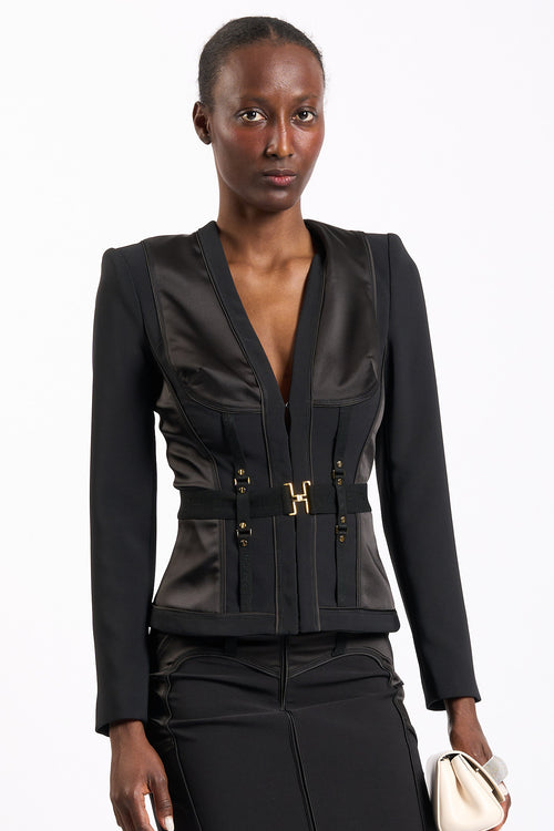 Elisabetta franchi Giacca Bustier Nero Donna
