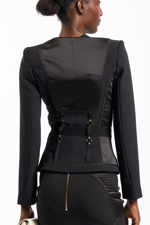 Elisabetta franchi Giacca Bustier Nero Donna-2