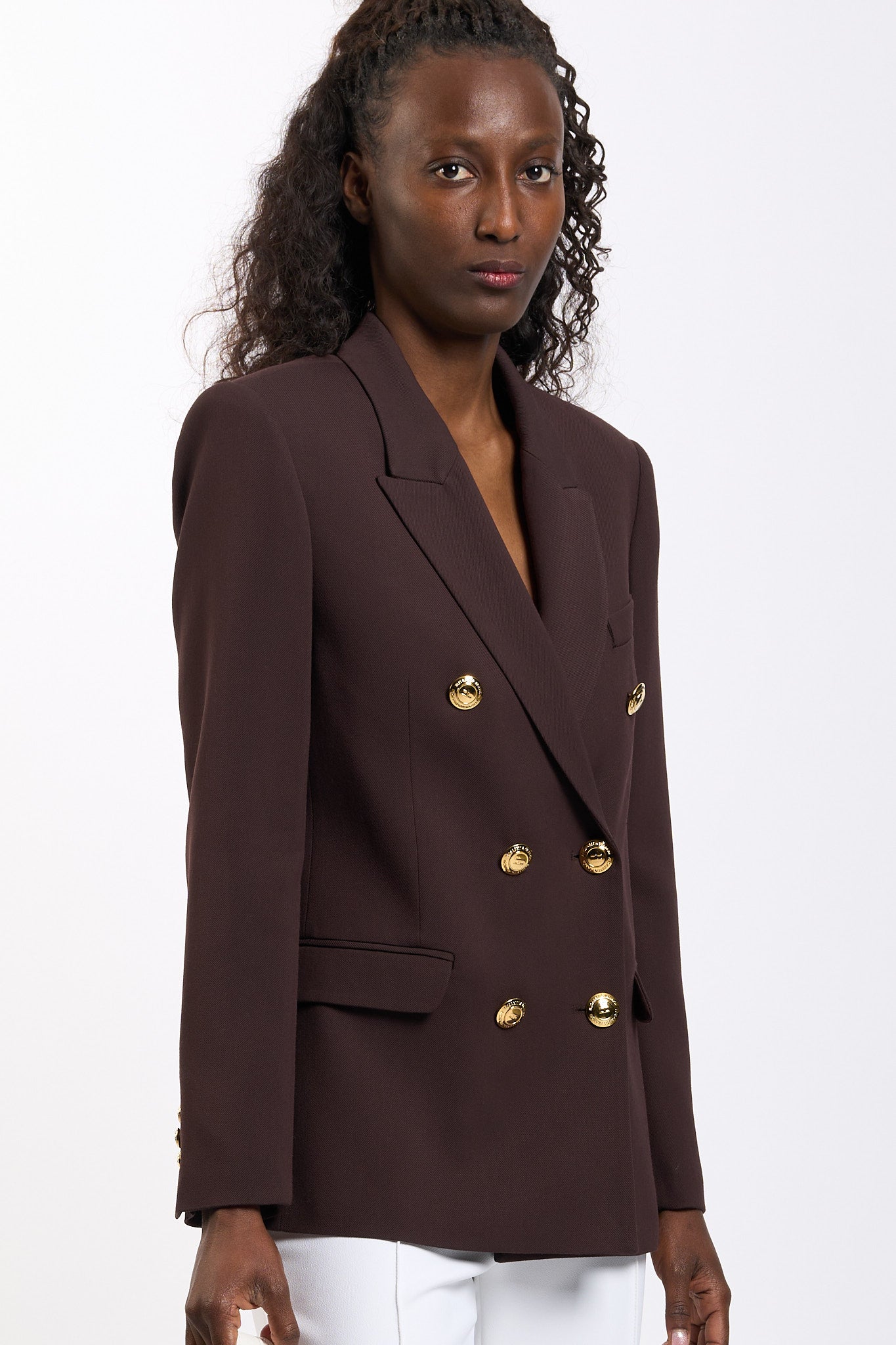 Elisabetta franchi Giacca Doppiopetto Cacao Donna-3