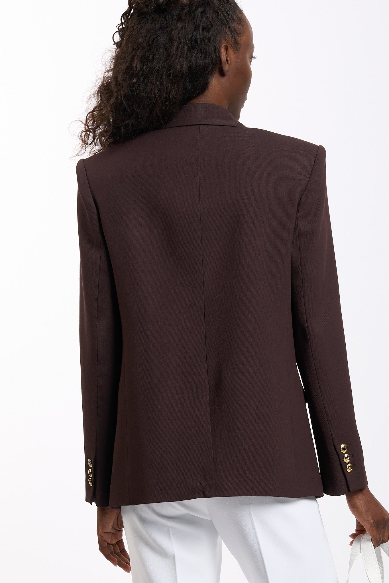Elisabetta franchi Giacca Doppiopetto Cacao Donna-6