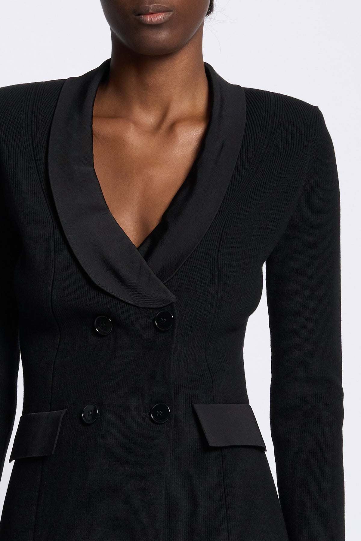 Elisabetta franchi Giacca In Maglia Nero Donna-3