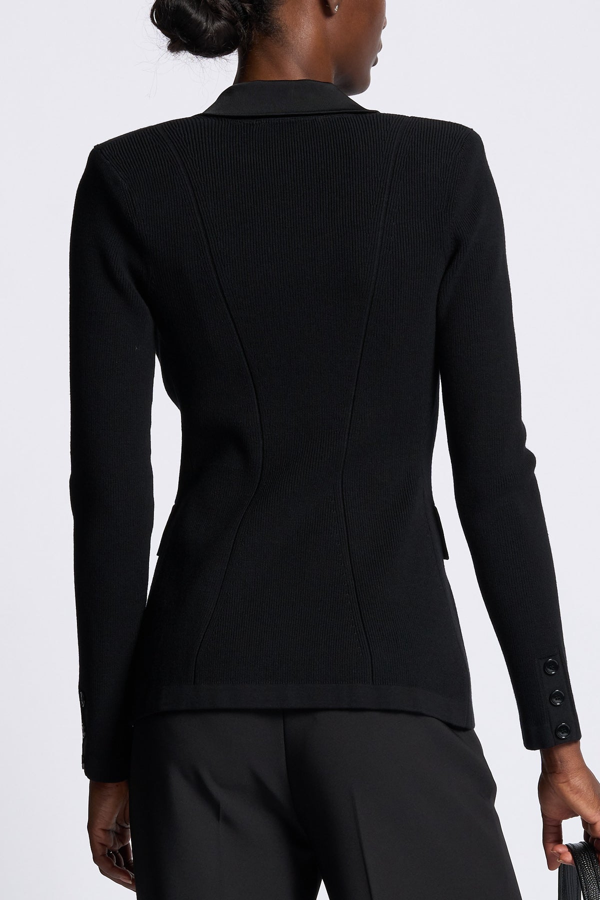 Elisabetta franchi Giacca In Maglia Nero Donna-6