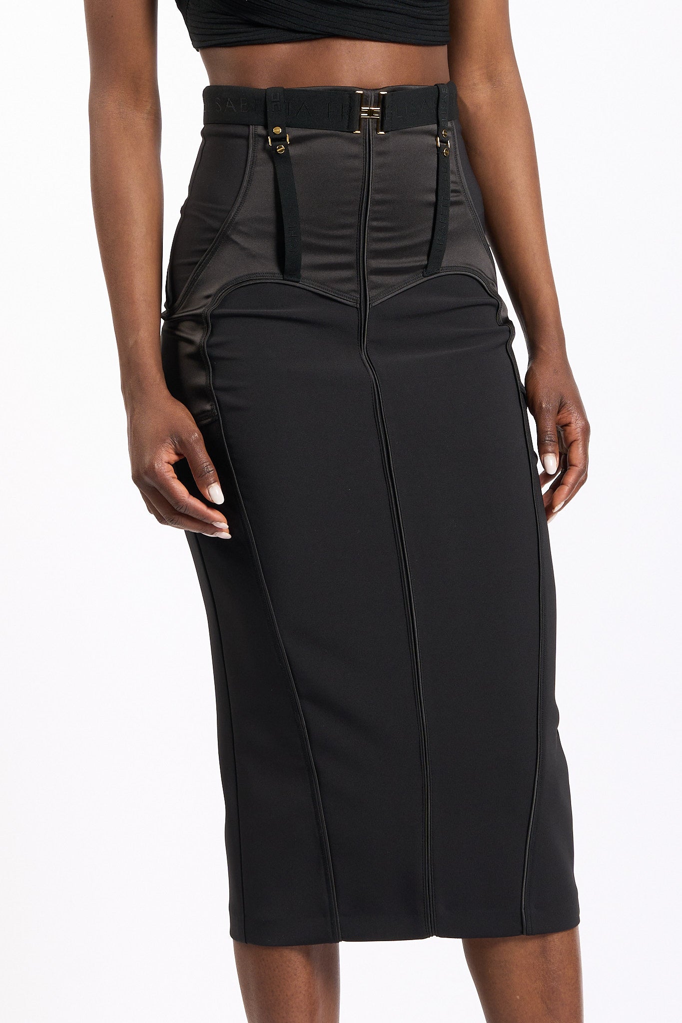 Elisabetta franchi Gonna Bustier Nero Donna-6