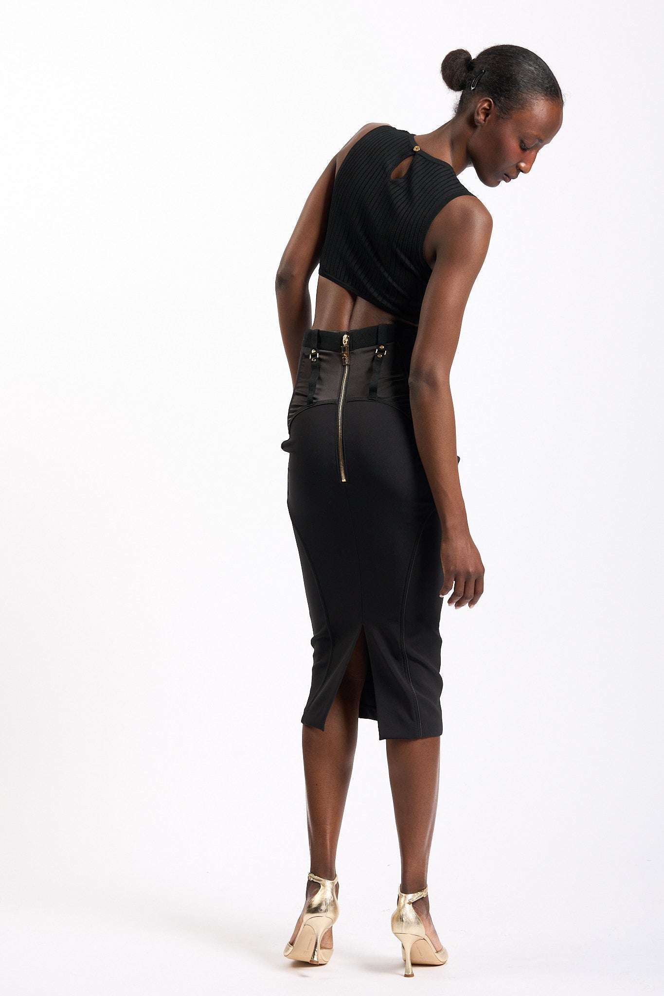 Elisabetta franchi Gonna Bustier Nero Donna-7