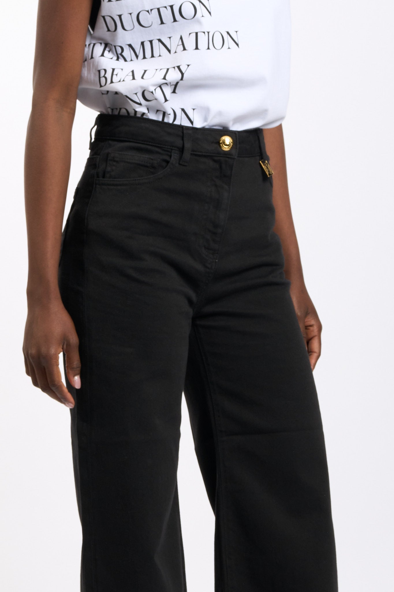 Elisabetta franchi Jeans a Palazzo Nero Donna-4