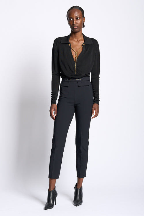 Elisabetta franchi Pantalone Skinny Nero Donna-2