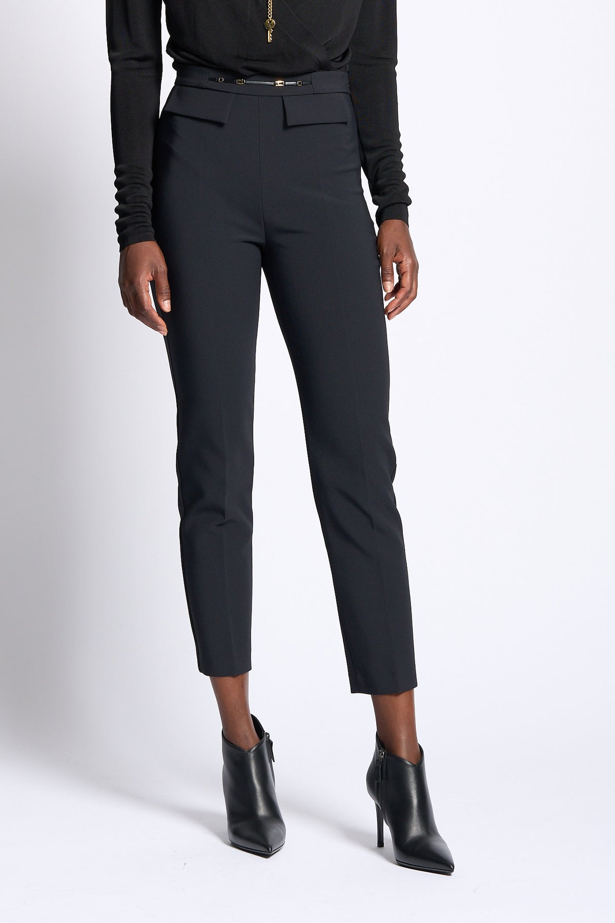 Elisabetta franchi Pantalone Skinny Nero Donna-1