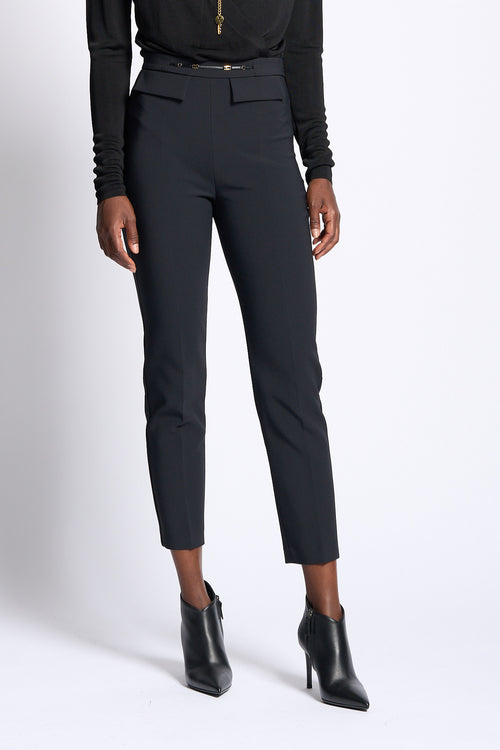 Elisabetta franchi Pantalone Skinny Nero Donna