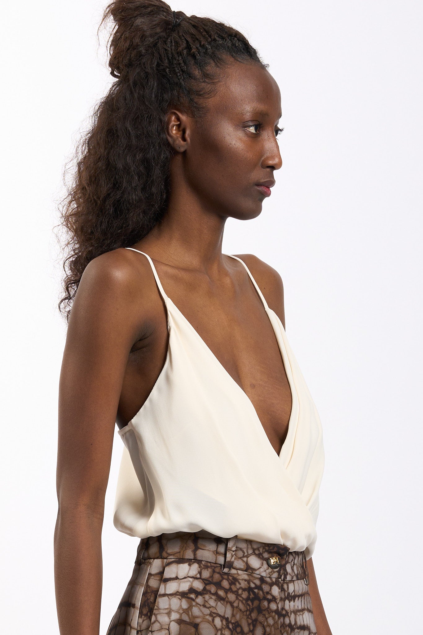 Elisabetta franchi Top a Body Burro Donna-5