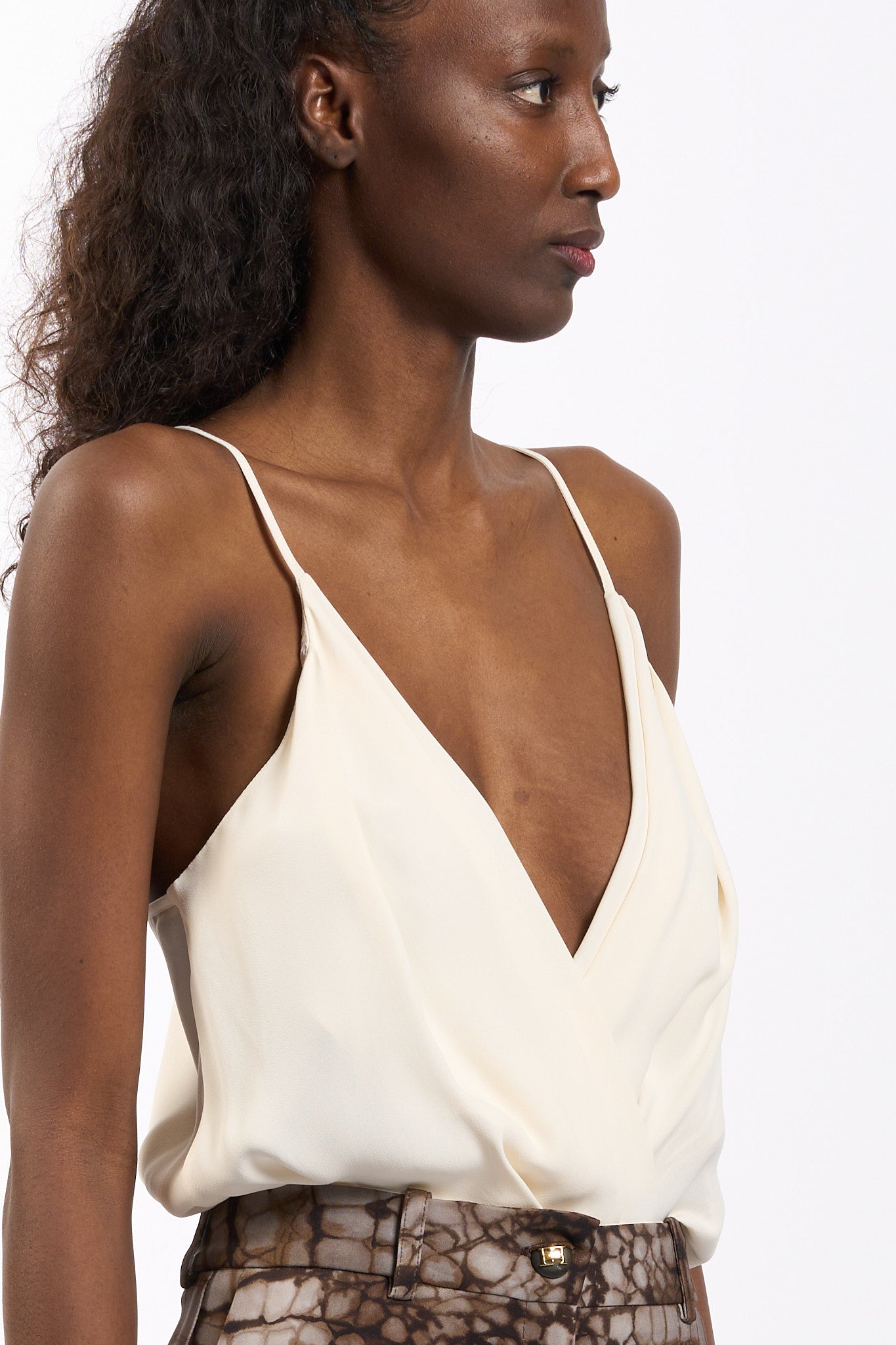 Elisabetta franchi Top a Body Burro Donna-4