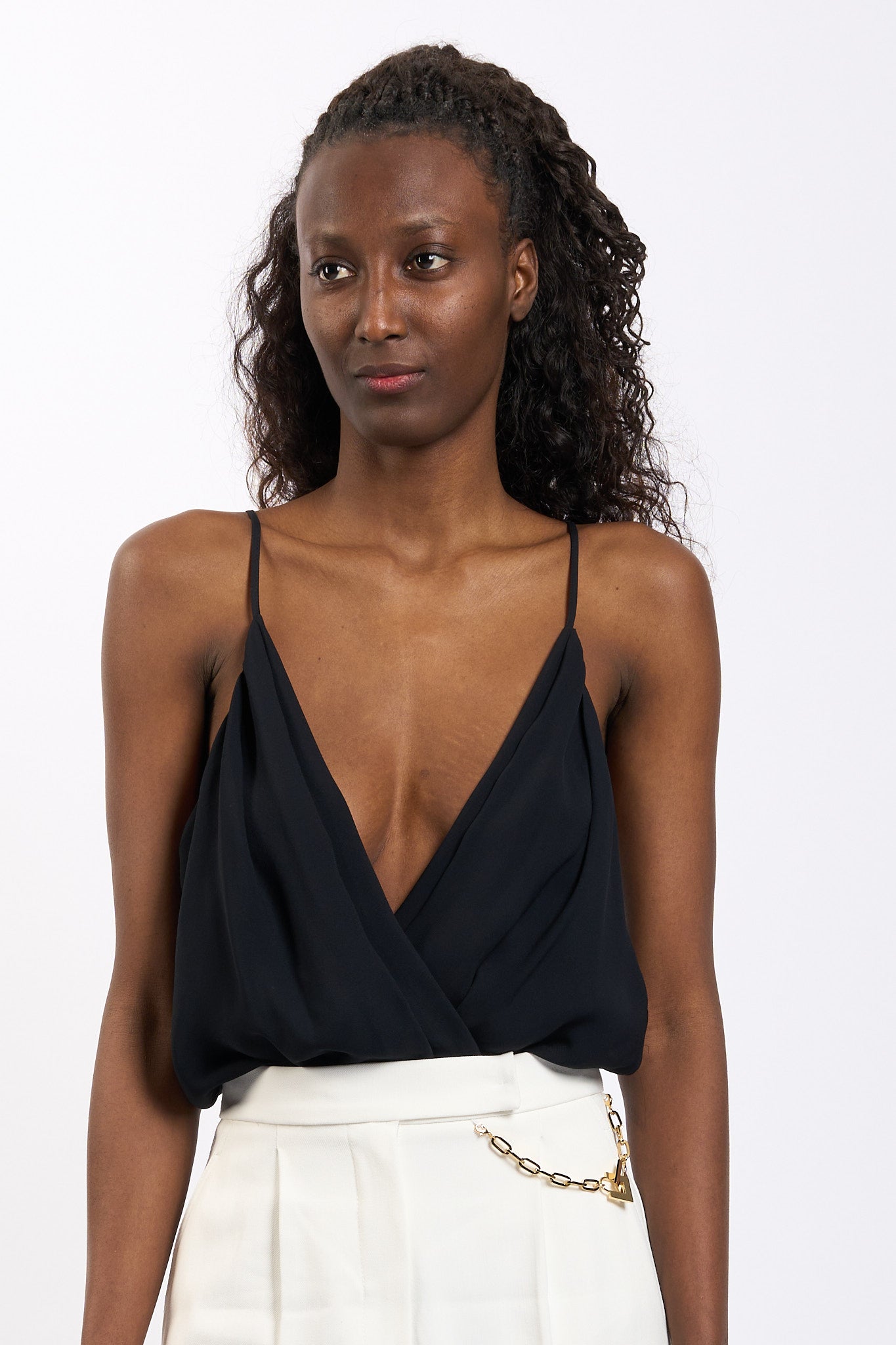 Elisabetta franchi Top a Body Nero Donna-4