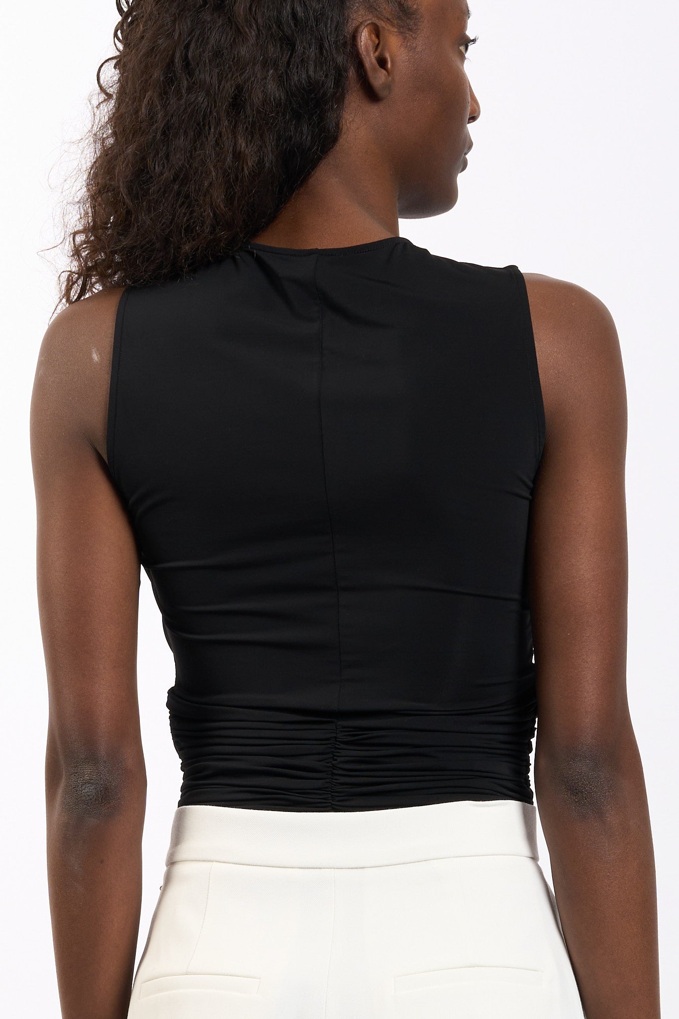 Elisabetta franchi Top dettaglio Gioiello Nero Donna-5