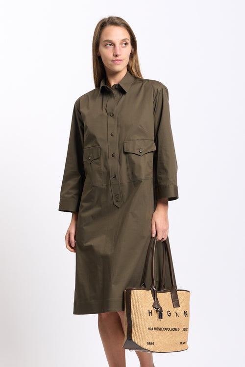 Fay Abito Chemisier Verde Donna-2