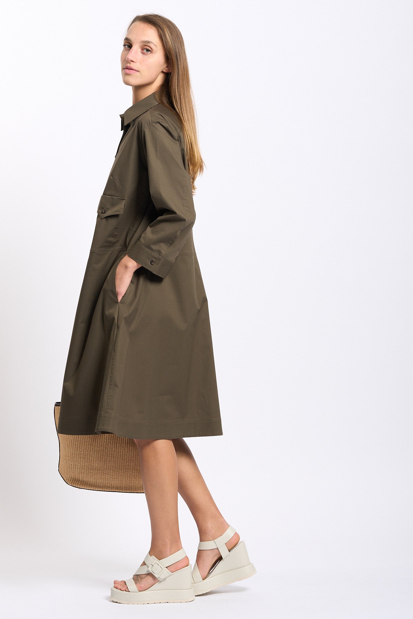 Fay Abito Chemisier Verde Donna-1