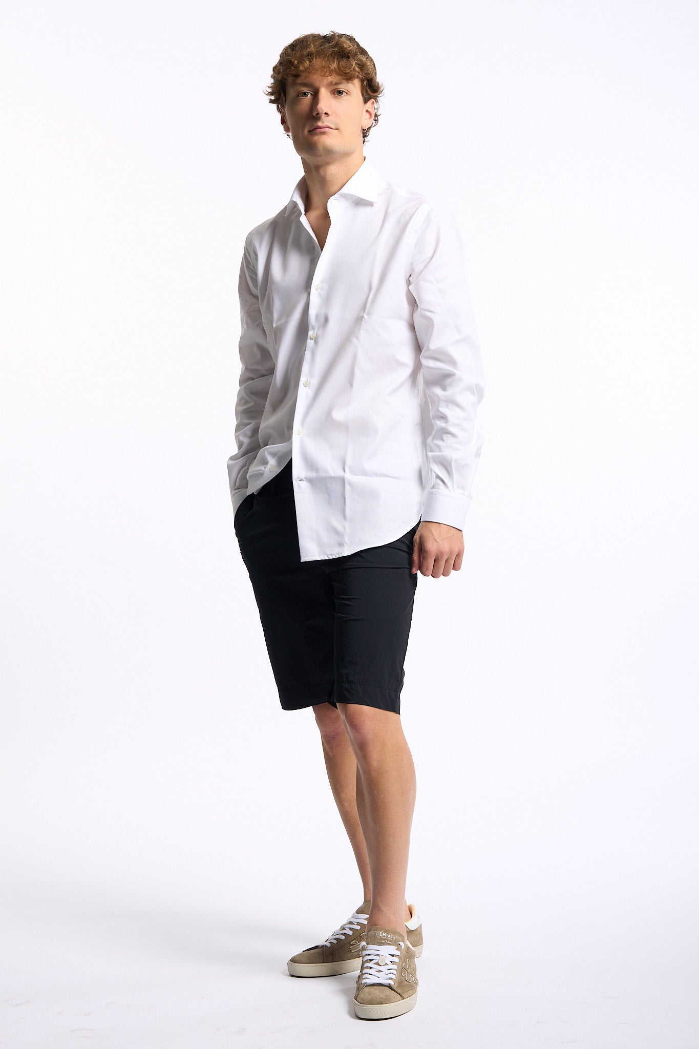 Fay Camicia Travel Cotone Bianco Uomo-3